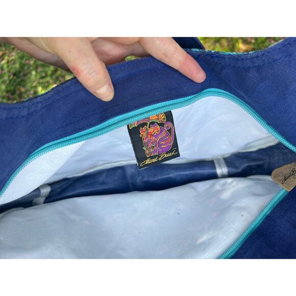 NWT vintage Laurel Burch Cat bag with butterflies - Picture 5 of 6